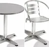 5-tlg Bistrogarnitur Balkonset Rund Ø 60cm Aluminium Stehtisch H70/110cm Produktbild-Vorschau