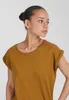 Urban Classics Kurzarm-T-Shirt für Frauen Slipout senf 5XL Produktbild-Vorschau 7