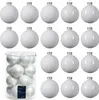 Weihnachtskugeln Glas 8cm 16 Stück - Winterweiss Produktbild-Vorschau 3