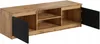 Meuble TV DONATO 120 – chêne wotan / noir graphite Voir les images du produit 2