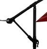 Close-up of the mechanism and pole of a red umbrella. Anteprima dell’immagine prodotto