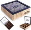 Úložný priestor na čajové vrecúška s 9 priehradkami a vekom Náhľad obrázku produktu 6