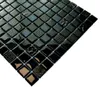 Mosaico di vetro nero con glitter, tessere di mosaico nero Anteprima dell’immagine prodotto 3