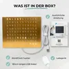 WordClock Jupiter Edelstahl gelasert in Gold - elegante Produktbild-Vorschau 3