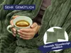 Kuscheldecke flauschig aus 100% Polyester, 150x200 cm, Oliv Produktbild-Vorschau 2