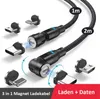 A product image showcasing magnetic charging cables and their interchangeable magnetic tips. Produktbild-Vorschau
