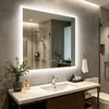 WISFOR LED Badspiegel 90x90 cm, Badezimmerspiegel mit Produktbild-Vorschau 2