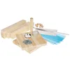 matches21 Laterne Sturmleuchte 15x15x30 cm Holz Bausatz f. Produktbild-Vorschau 3