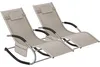 tectake® Sonnenliege Taya, ergonomisch, Schwingfunktion Produktbild-Vorschau 1