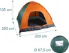 Relaxdays Pop Up Zelt Strand, Wurfzelt, 2-3 Personen, Produktbild-Vorschau 4