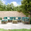 vidaXL 9-tlg. Garten-Lounge-Set Kiefernholz Imprägniert Produktbild-Vorschau 2