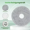 A close-up of a round cleaning pad with text and icons highlighting its features. Podgląd zdjęcia produktu