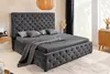 riess-ambiente Boxbett PARIS 180x200cm grau Samt mit Produktbild-Vorschau 2