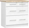 Armoire de cuisine OLIWIA S80 3S Blanc Brillant avec 3 Voir les images du produit 1