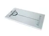 The back of a rectangular infrared heating panel is shown against a white background. Produktbild-Vorschau