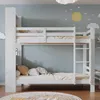 STILVORA Etagebed 90x200 cm met planken, kinderbed met Productafbeelding-voorbeeld 2