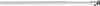 A silver-colored shower rod on a white background. Produktbild-Vorschau