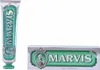 A tube and box of Marvis Classic Strong Mint toothpaste are shown against a white background. Náhled obrázku produktu