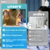 XINZI Verres à cocktail 6x500ml avec couvercle & paille, Voir les images du produit 7