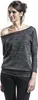 RED by EMP Damen grau meliertes Basic Langarmshirt L Produktbild-Vorschau 5