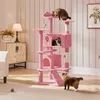 Yaheetech 138 cm H Kratzbaum Kletterbaum Katzenbaum mit 3 Produktbild-Vorschau 2