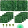 SucceBuy 12ks umělý zimostráz panel UV 20x20" 4cm zelený Náhled obrázku produktu 1