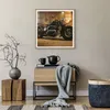 Gerahmtes Poster - Rahmen in heller Eiche - Motorrad Motor Produktbild-Vorschau 7