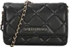 A black quilted shoulder bag with a gold chain strap and the Valentino logo on the front. Produktbild-Vorschau