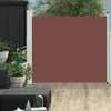 vidaXL Marquise latérale extensible 100x300 cm Marron Voir les images du produit 16