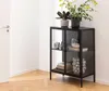 Vitrine Nebas 80cm, 2 Türen und 1 Fachboden - schwarz Produktbild-Vorschau 10
