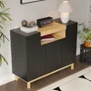 Buffet Merax avec 3 portes et 1 compartiment ouvert, Voir les images du produit 9