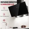LEVIVO Cappa aspirante senza cornice A+++ da 60 cm per Anteprima dell’immagine prodotto 3