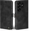 A black flip cover phone case for a Samsung Galaxy S25 Ultra is shown from the side. Produktbild-Vorschau