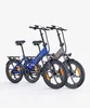 Two folding electric bicycles are shown against a white background. Produktbild-Vorschau