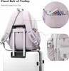 Schulrucksack(Lila-Weiss)Mädchen Teenager Produktbild-Vorschau 5
