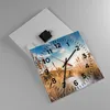 Wanduhr - Quadrat - Glasuhr - Ähren Küste Sonne - 30x30cm - Produktbild-Vorschau 2