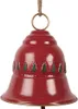 Clayre & Eef Dekorácia Zvon Ø 23x25 cm Červený kov Náhľad obrázku produktu 2