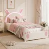 Letto per bambini INONEFT, imbottito, 90x200 cm, con luci Anteprima dell’immagine prodotto 6