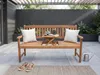 2-Sitzer Gartenbank mit klappbarem Tisch aus Akazienholz, Produktbild-Vorschau 3