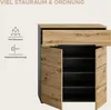 Schuhschrank Canu Xonox – Basaltgrau & Artisan – 80x94x37 Produktbild-Vorschau 12