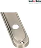 KOTARBAU Türdrücker 90 mm WC Türgriff Satin Türbeschlag Produktbild-Vorschau 5