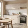 Küche 240 cm - mit beiger Arbeitsplatte - Sonoma Eiche - Produktbild-Vorschau 2
