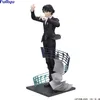 A figurine of a character from Hunter x Hunter in a suit, with musical notes and paper swirling around it. Produktbild-Vorschau