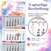 4 Monatskalender 2027 Aquarell Splash Bunt Watercolor Produktbild-Vorschau 5