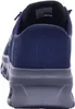 The back view of a blue and gray athletic shoe. Voir les images du produit