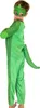 PJ Masks Kostüm Gekko für Kinder seitlich von Hinten mit grünem Schwanz am Rücken Anteprima dell’immagine prodotto