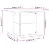 vidaXL Stolik kawowy betonowy szary 55,5x55,5x40 cm Podgląd zdjęcia produktu 8