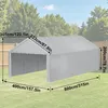 YZNAHRE Carport Zeltgarage 4x8 m Große Garagenzelt Produktbild-Vorschau 2