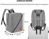 Granori Handgepäck Rucksack 40x30x25 cm ideal als Produktbild-Vorschau 3