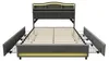 Boxspringbed 140x200 cm met opbergruimte, LED-verlichting, Productafbeelding-voorbeeld 5